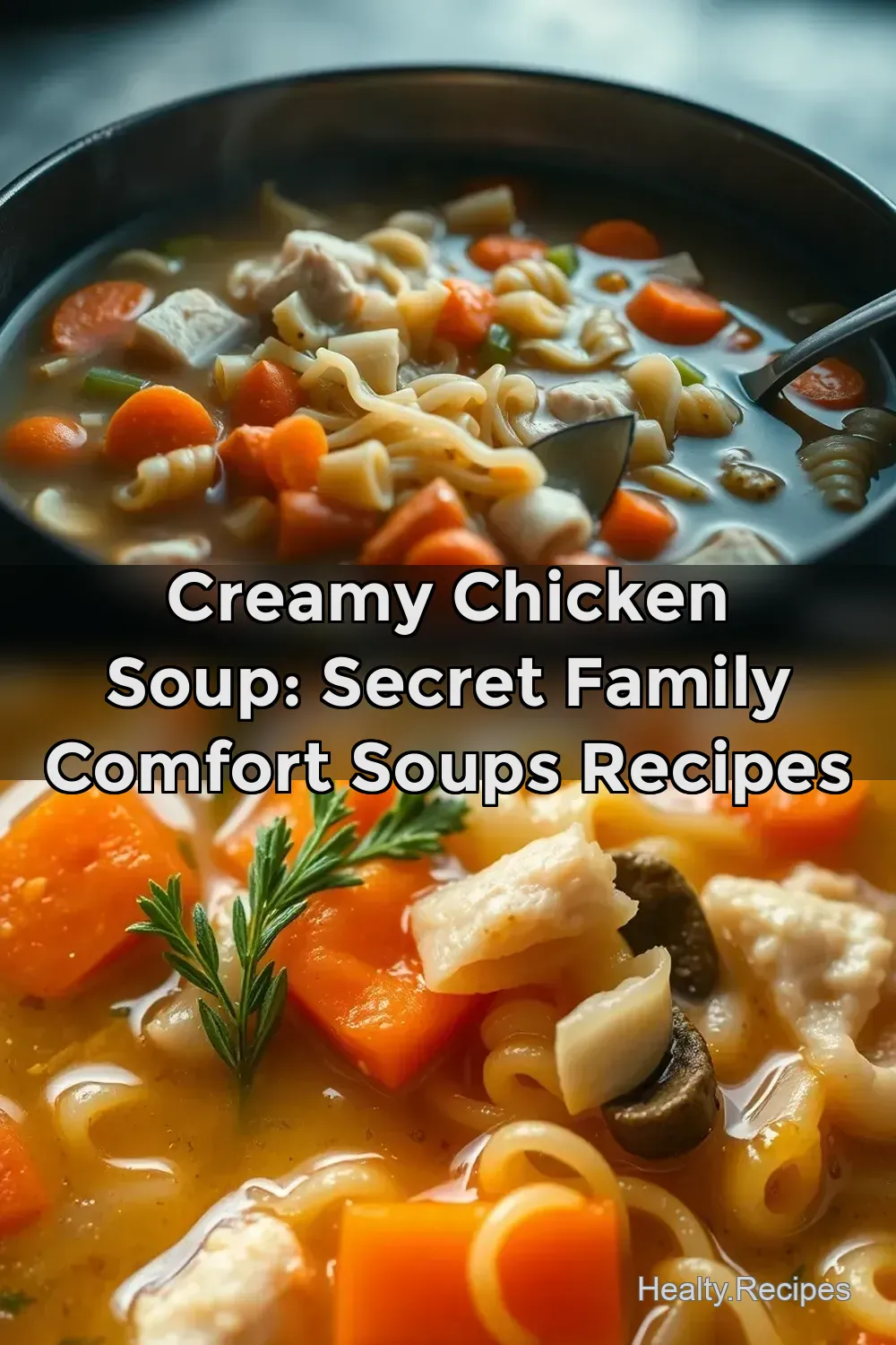Creamy Chicken Soup: Secret Family Comfort Soups Recipes