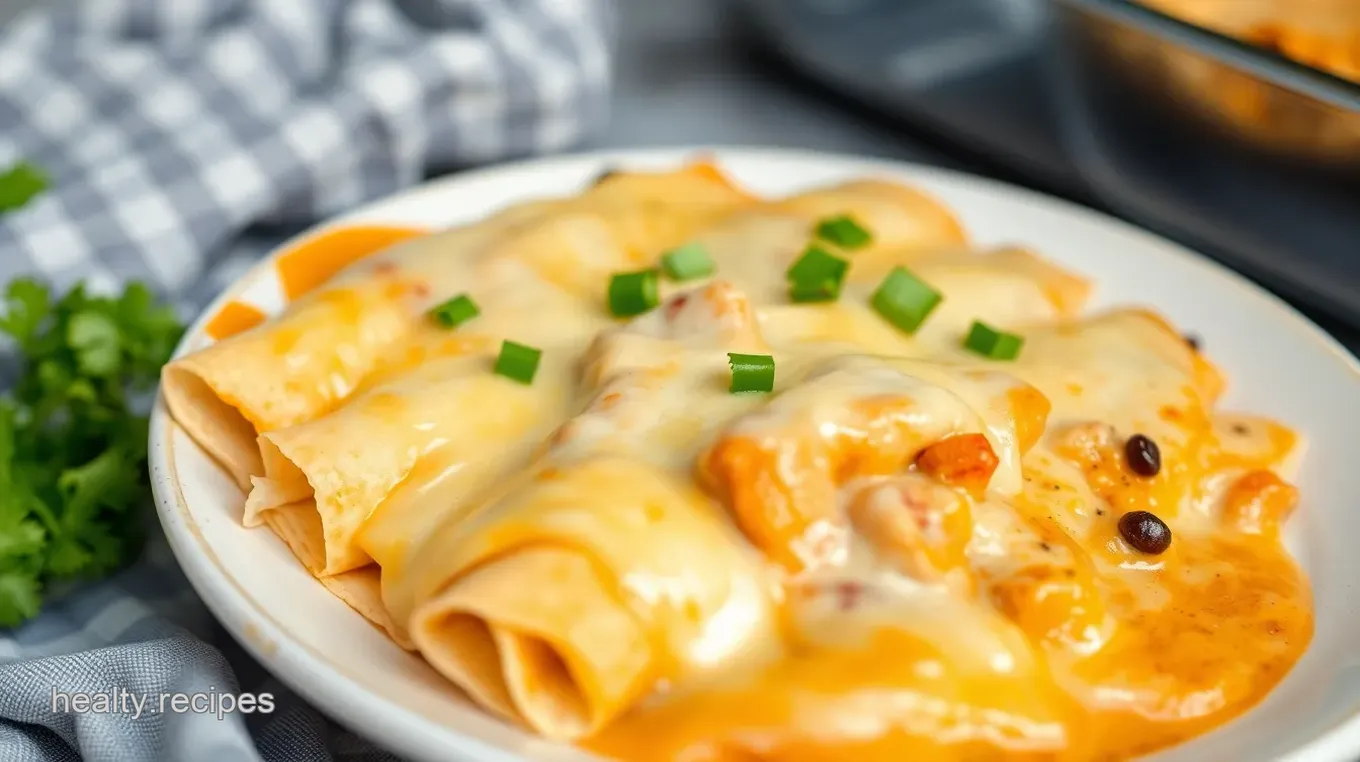 Creamy Mushroom Wolf Chile Enchiladas