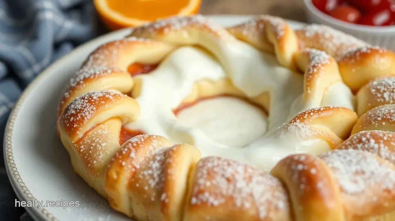 Crescent Roll Danish Ring: Walking on Sunshine