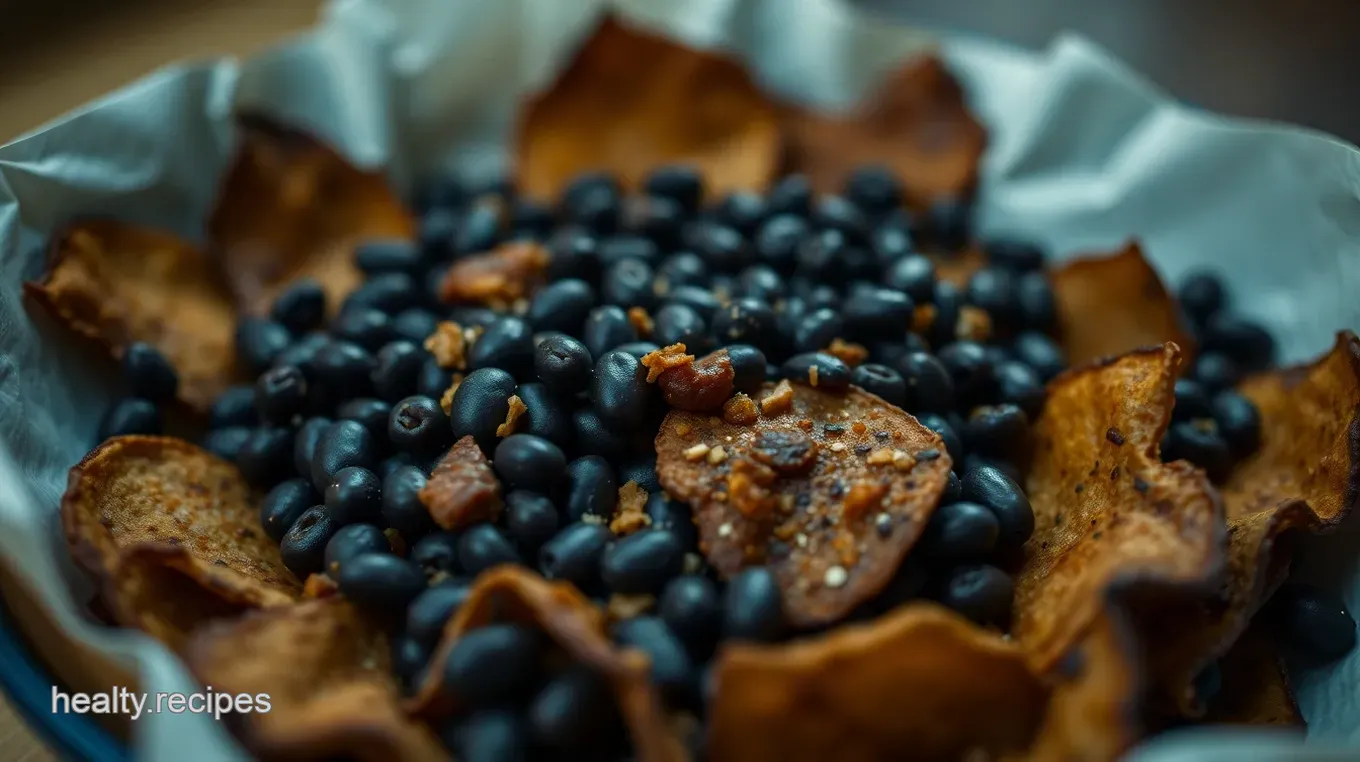 Easy Crispy Black Bean Chips: A Simple Snack for Everyone! Crispy Black Bean Chips: A Healthy Snack with a Crunch!