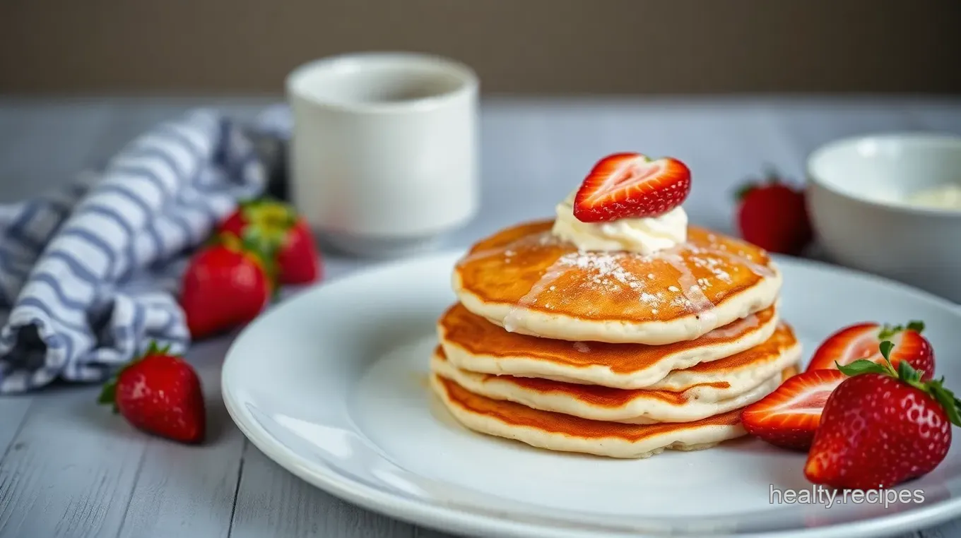 Fluffy Strawberry Pancakes in 25 Minutes