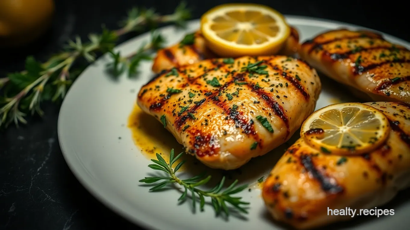 Garlic Herb Grilled Chicken Breast