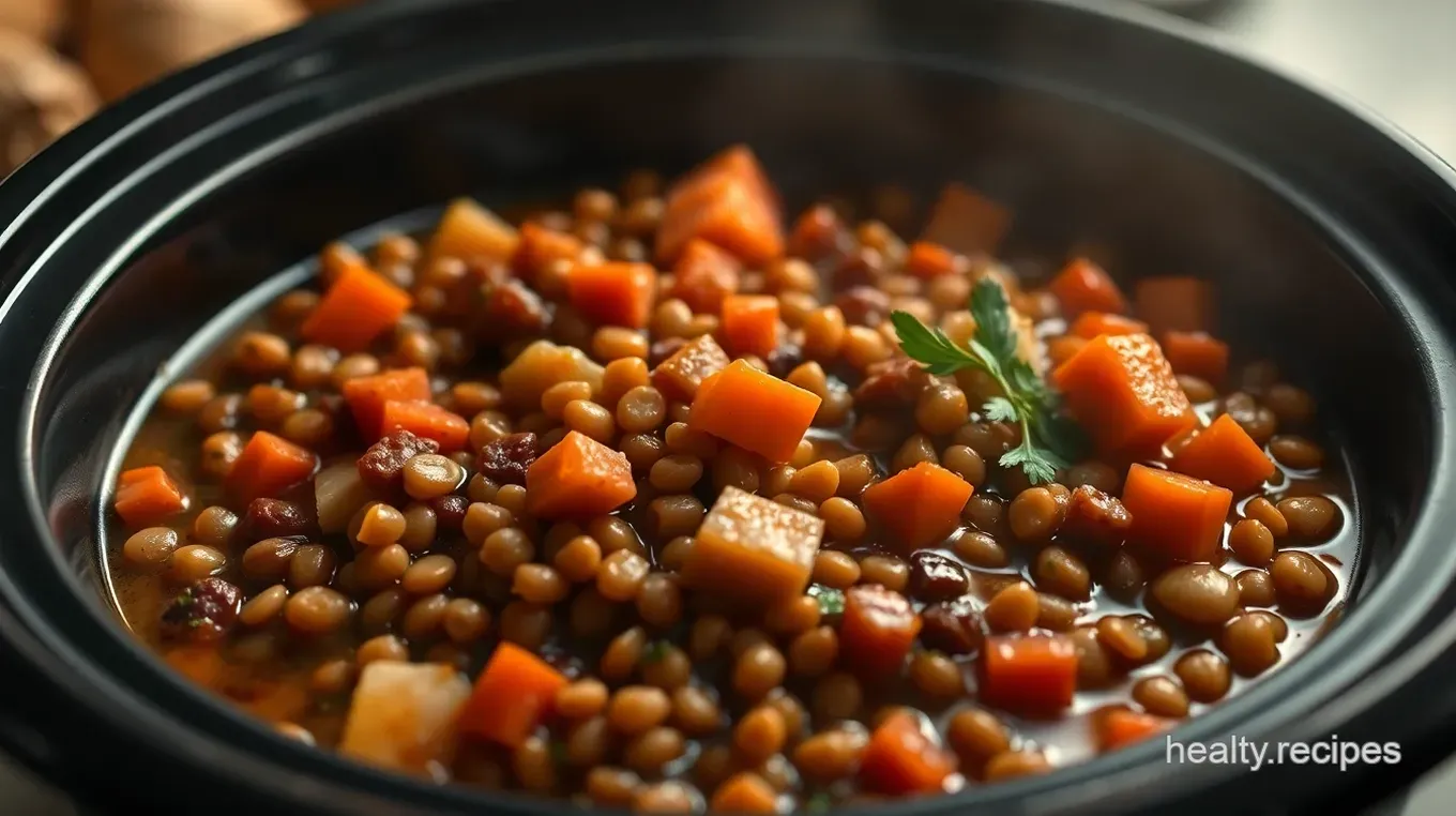 Heartwarming Anti-Inflammatory Crockpot Vegetable and Lentil Stew Recipe Heartwarming Anti-Inflammatory Vegetable and Lentil Stew