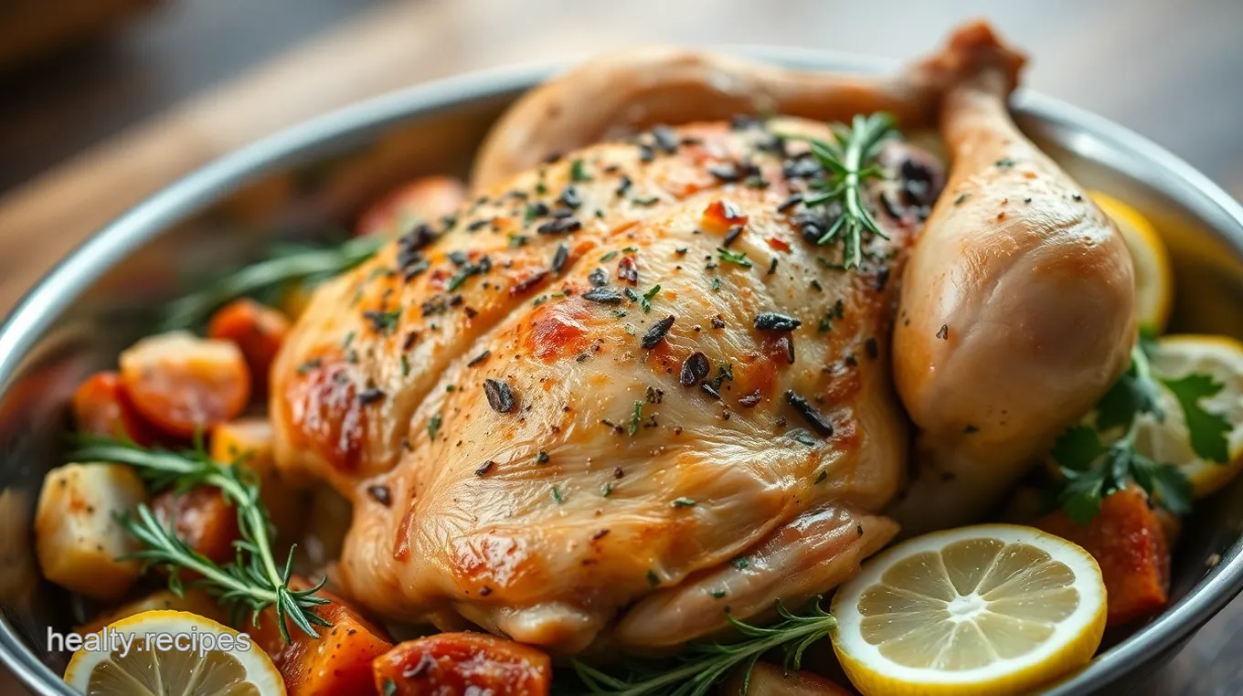 Perfectly Roasted Herb Chicken