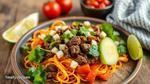 Cooked Beef Keto Taco Salad Delight