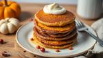 Layered Pumpkin Pancakes with Creamy Frosting