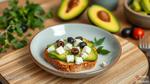 Toast Avocado with Feta & Olives in 15 Min