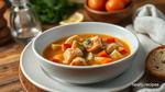 Simmered Turkey Carcass Soup Delight