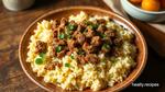 Sautéed Ground Beef with Cauliflower Rice