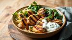 Grilled Chicken Bowls with Tzatziki Sauce