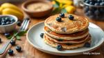 Cook Fluffy Blueberry Oatmeal Pancakes