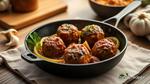 Pan-Seared Lamb Meatballs with Garlic