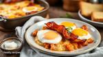 Baked Bacon Dish with Cheese & Eggs