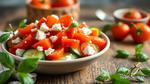 Quick Tomato Cucumber Salad with Feta