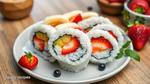 Roll Up Fruity Rainbow Sushi Delight