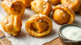 Bake Pretzel-Wrapped Potato Chip Bites Fast! recipe card