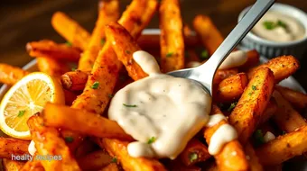 Bake Spicy Fries with Zesty Garlic Aioli recipe card