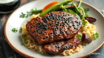 Black Pepper Angus Steak: The Ultimate Easy Recipe for Dinner! recipe card