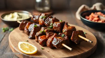 Broiled Beef Kabobs Spicy Flavorful Treat