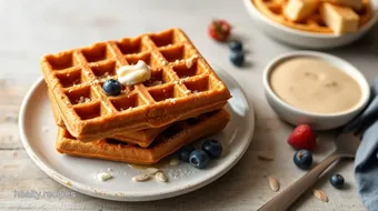 Waffles Almond Flour Crispy & Delicious