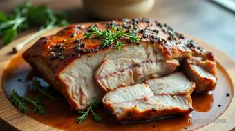 Roast Juicy Pork with Flavorful Herbs