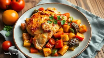 Sautéed Chicken with Mediterranean Veggies