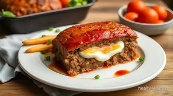 Bake Ground Beef Egg-Stuffed Meatloaf