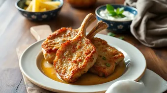 Fried Pork Chops with Crispy Pork Rinds