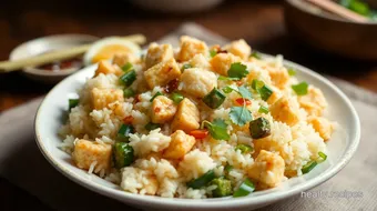 Fried Rice Tofu Veggie Delight in 20 Min