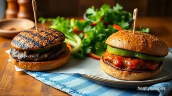 Grilled Beef Burgers with Spicy Flavor