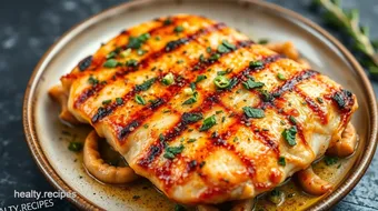 Grilled Chicken Breast with Garlic Herbs