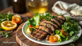 Grilled Skirt Steak Salad with Vinaigrette