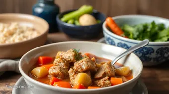 Sautéed Pork Stew with Hearty Vegetables