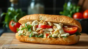My Juicy Rotisserie Chicken Sub with Herbed Mayo - Quick & Delicious! recipe card