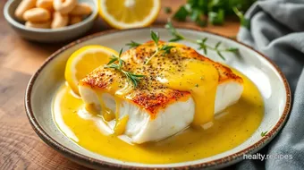 Baked Cod with Zesty Lemon Butter Sauce