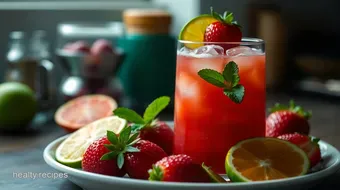Refreshing Strawberry Margarita Virgin: My Easy & Delicious Recipe recipe card