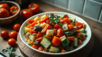 How to Make The Best Vegetable Salad: A Delicious Mediterranean Delight recipe card