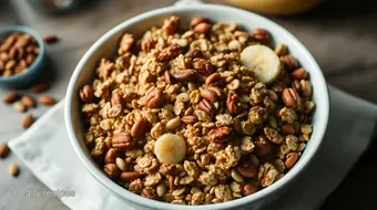 Nutty Delight: Easy No Sugar Added Granola Recipe for Healthy Mornings recipe card