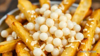 Oven Baked Fries with Cheesy Boba Delight recipe card