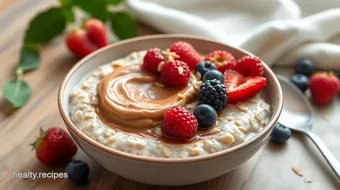 Overnight Oats Peanut Butter Berry Delight