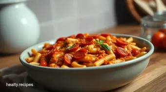 Easy & Cheesy Recipes Using Pepperoni: My Family's Favorite Pasta Bake recipe card