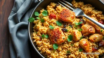 One-Pan Chicken Quinoa Delight in 30 Min