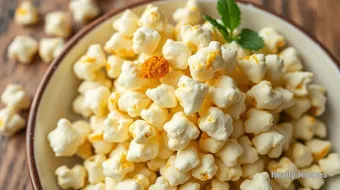 Quick Popcorn with Healthy Ingredients recipe card