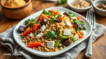 Roasted Quinoa Salad with Feta & Veggies