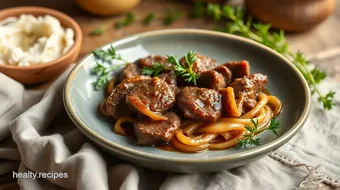 Sautéed Beef Liver with Caramelized Onions