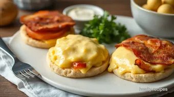 Scrambled Bacon Swiss Cheese Delight