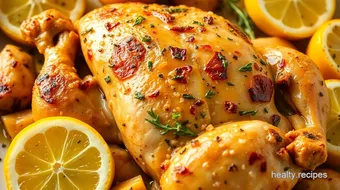 Small Chicken: The Ultimate Herb-Roasted Garlic Lemon Delight! recipe card