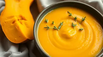 Smooth Butternut Squash Soup with Thyme