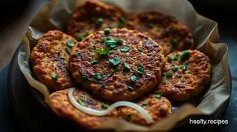 Easy Spiced Chickpea Fritters: Delicious Middle Eastern Appetizers recipe card