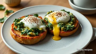 Scrambled Spinach Bagels with Creamy Eggs